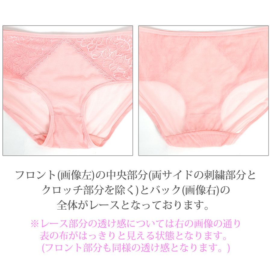 総レースショーツ下着レディース花柄フルバックインナー透け感セクシーメール便のみ送料無料1