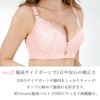 ブラジャー下着大きいサイズ補正女性育乳大きな胸を小さく見せる脇高脇肉レースグラマーメール便送料無料