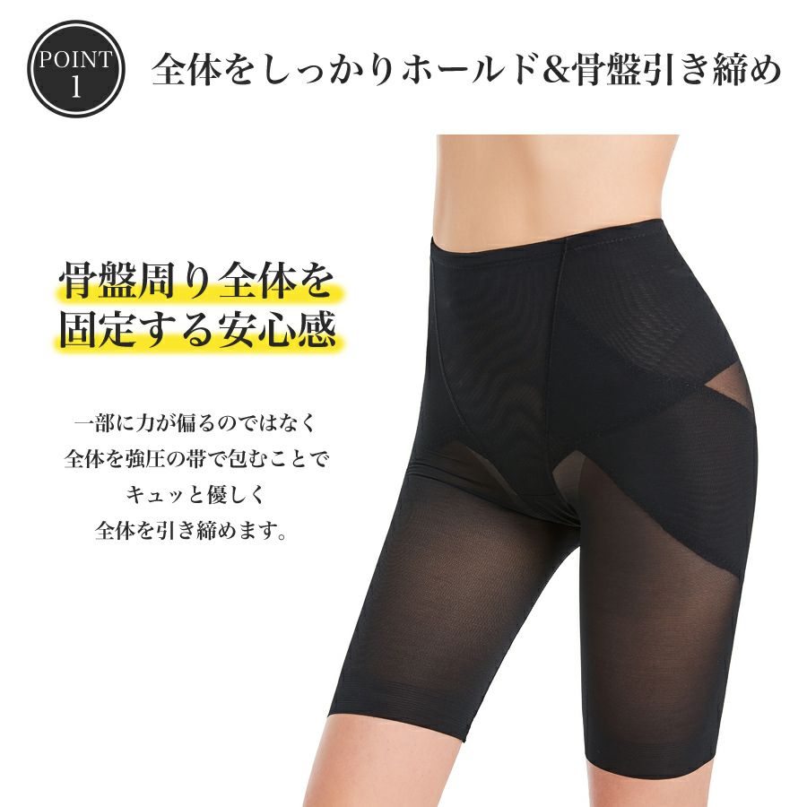 ガードルショーツハイウエストお腹引き締め補正下着美尻美脚骨盤ケアレディースヒップアップおうち時間加圧40代50代60代メール便送料無料2