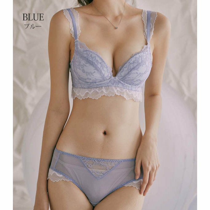 ブラジャーノンワイヤーショーツセットレディース快適下着インナーメール便のみ送料無料2