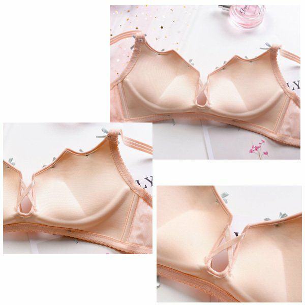 ブラジャーショーツセットレディースリボンレース花柄下着快適インナーメール便のみ送料無料28月20日から31日入荷予定