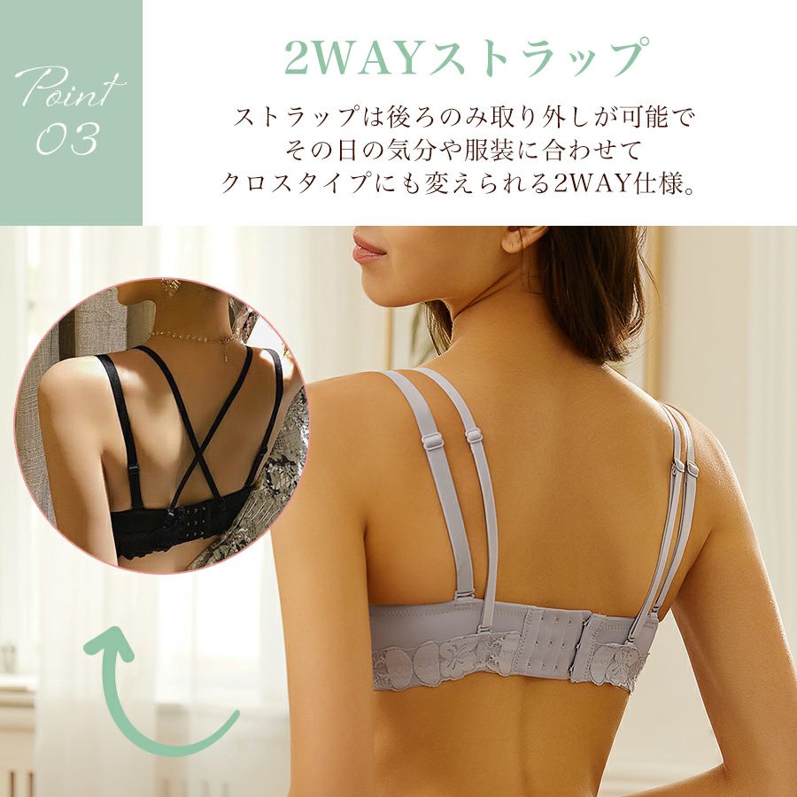 ブラジャーショーツセットノンワイヤーレディース脇高下着快適インナー補正上下楽ちん柔らか花柄メール便送料無料28月10日から20日入荷予定