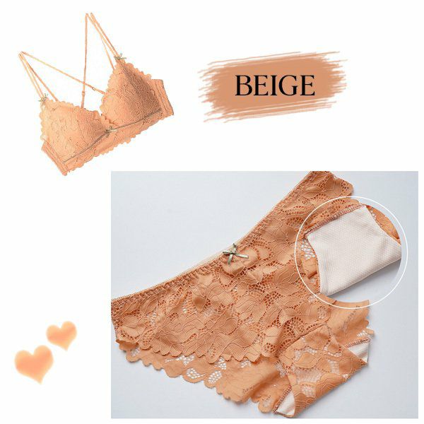 ブラジャーショーツセットノンワイヤーレディース快適下着インナー上下楽ちんリボンメール便送料無料27月10日から20日入荷予定